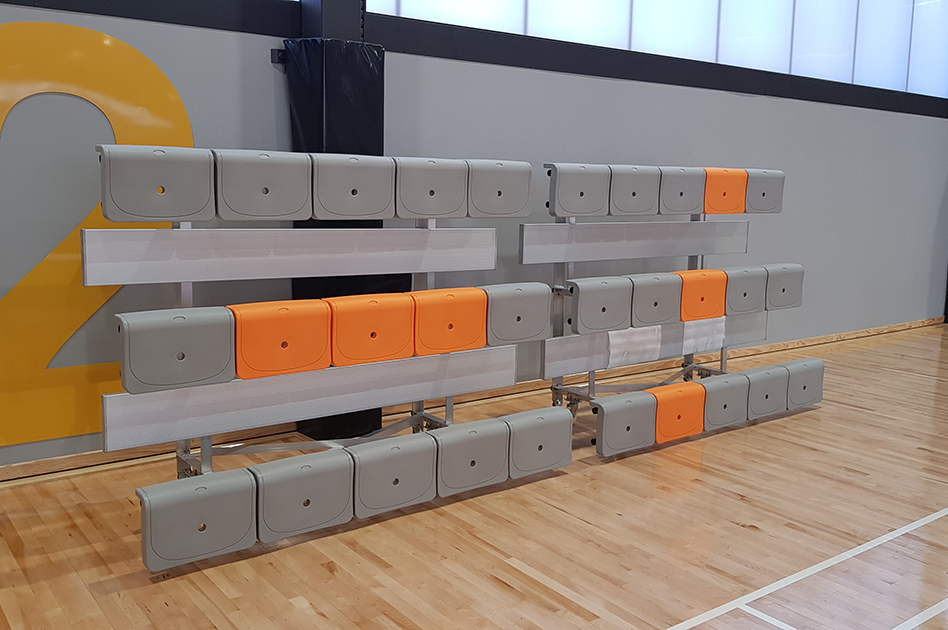 Tip and Roll seat pad colour options in use